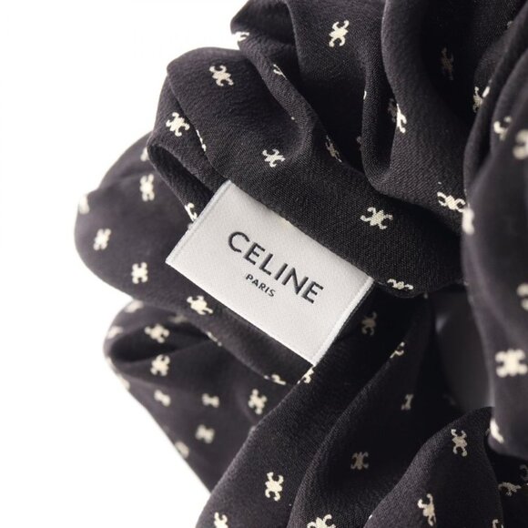 Celine Micro Triomphe Black Hat Black. White main image 4